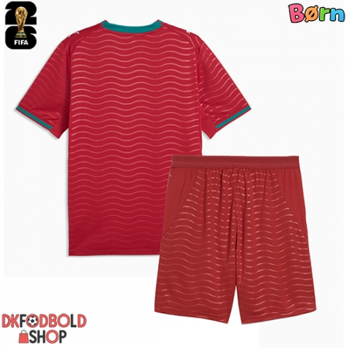 Portugal Hjemmebanesæt Børn VM 2026 Kort ærmer (+ korte bukser)